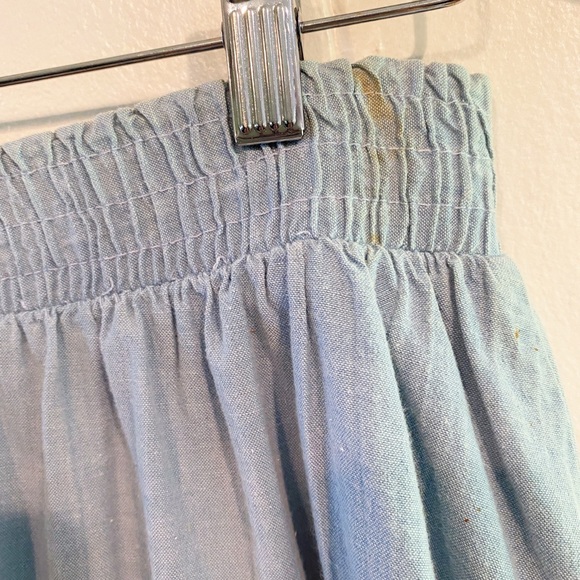 Vintage Notations Denim Button Front Maxi Skirt Embellished Size 14 - Picture 4 of 8